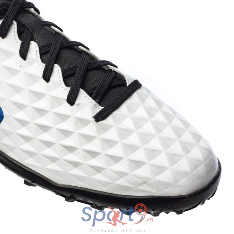 Nike Tiempo Legend 8 Club TF Daybreak - White/Black/Hyper Royal/Metallic Silver