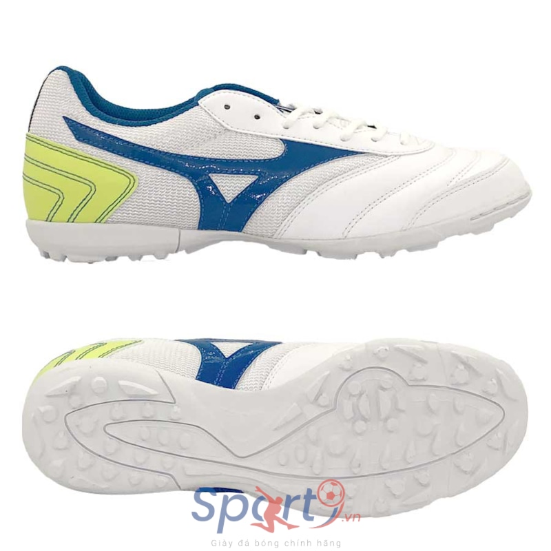 Mizuno Mrl Sala Club Q1GB200341 Trắng Xanh Vàng	