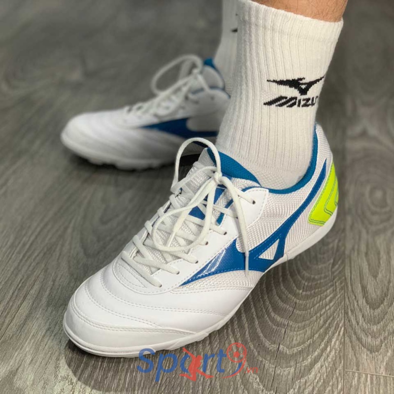 Mizuno Mrl Sala Club Q1GB200341 Trắng Xanh Vàng	