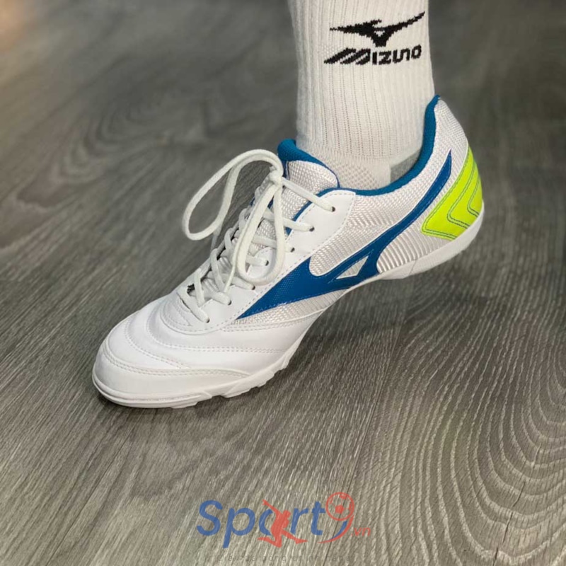 Mizuno Mrl Sala Club Q1GB200341 Trắng Xanh Vàng	