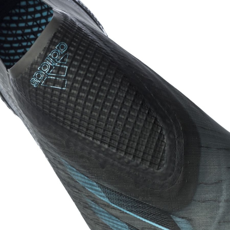 adidas X Ghosted + FG/AG Superstealth - Core Black/Signal Cyan