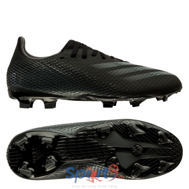 adidas X Ghosted .3 FG/AG Superstealth - Core Black/Grey Six Kids