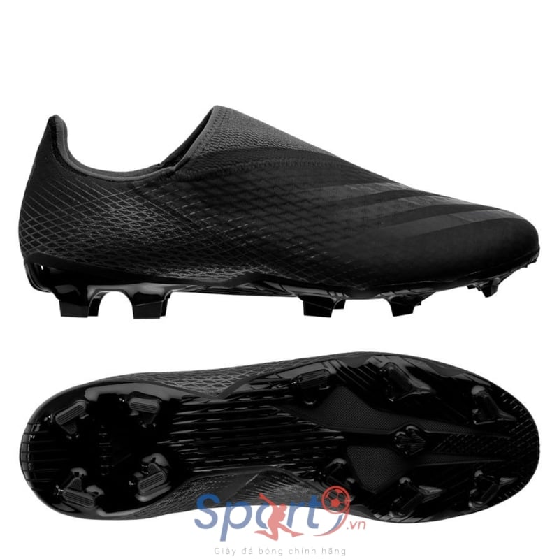 adidas X Ghosted .3 Laceless FG/AG Superstealth - Core Black/Grey Six