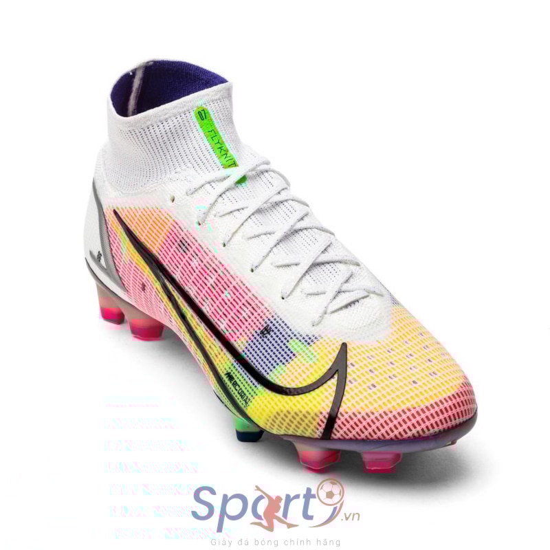 Nike Mercurial Superfly 8 Elite FG Dragonfly - White/Metallic Silver/Dark Raisin LIMITED EDITION