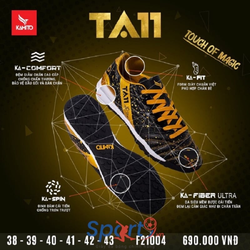 Kamito TA11 Màu Đen