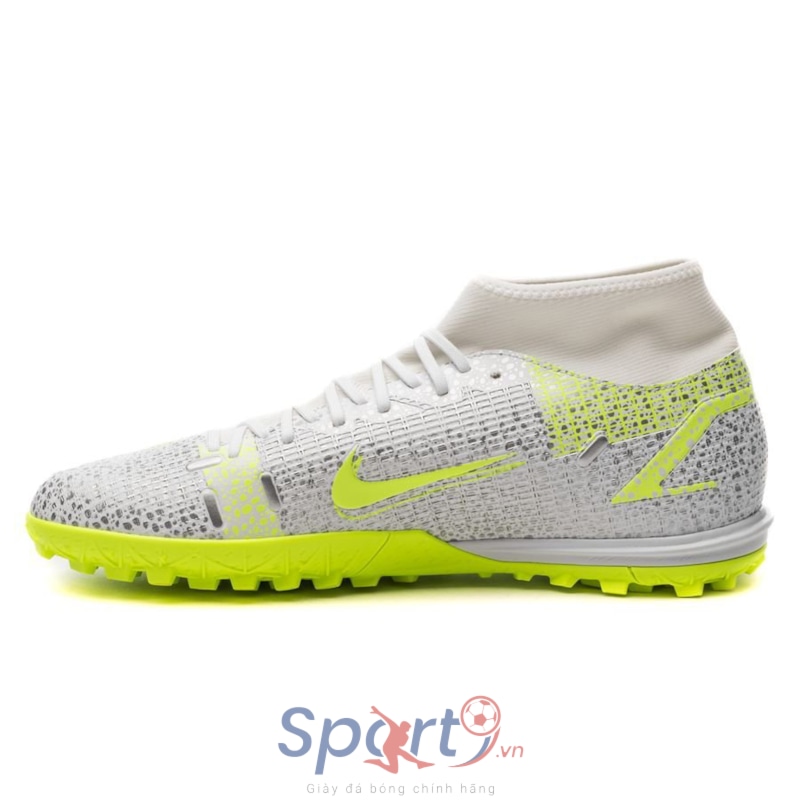Nike Mercurial Superfly 8 Academy TF Silver Safari - Bạc/Xanh Lá - CV0953-107