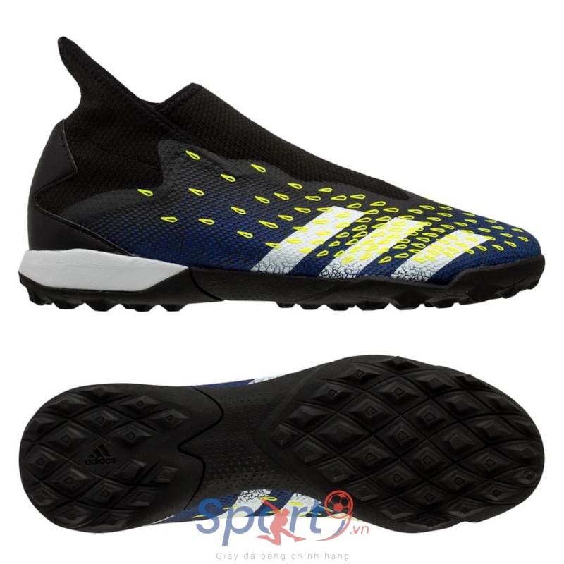 adidas Predator Freak .3 Laceless TF Superlative - Core Black/Footwear White/Solar Yellow