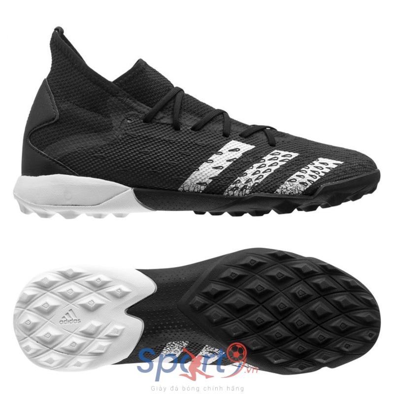 Adidas Predator Freak .3 TF Superstealth - Đen/Trắng - FY1038