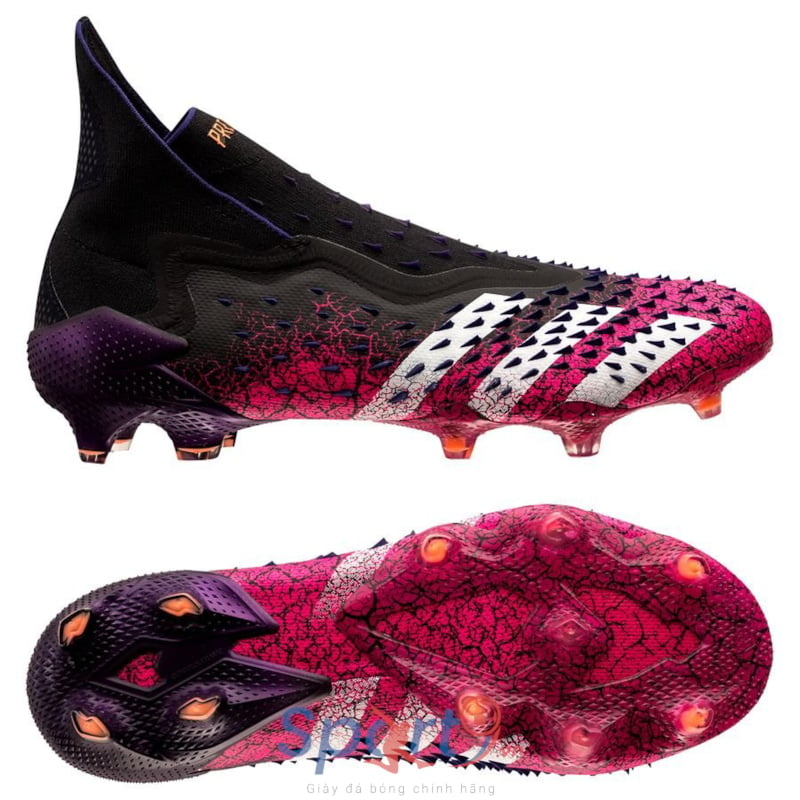 adidas Predator Freak + FG/AG Superspectral - Core Black/Footwear White/Shock Pink