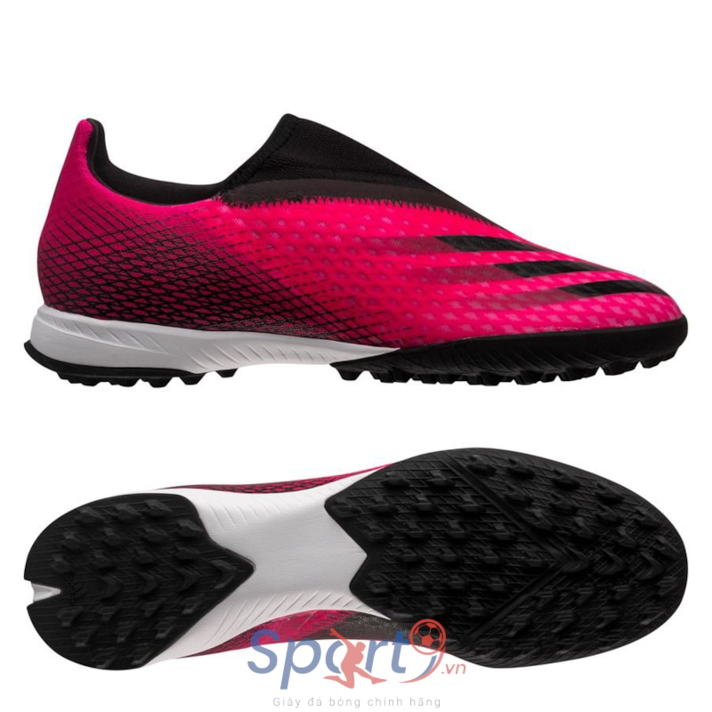 adidas X Ghosted .3 Laceless TF Superspectral - Shock Pink/Core Black/Screaming Orange