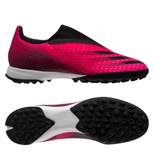 adidas X Ghosted .3 Laceless TF Superspectral - Shock Pink/Core Black/Screaming Orange