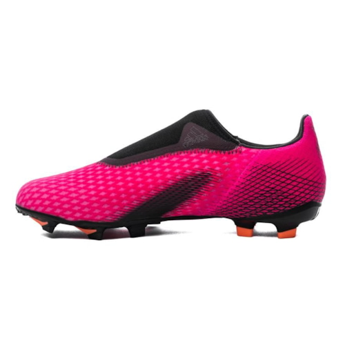 adidas X Ghosted .3 Laceless FG/AG Superspectral - Shock Pink/Core Black/Screaming Orange