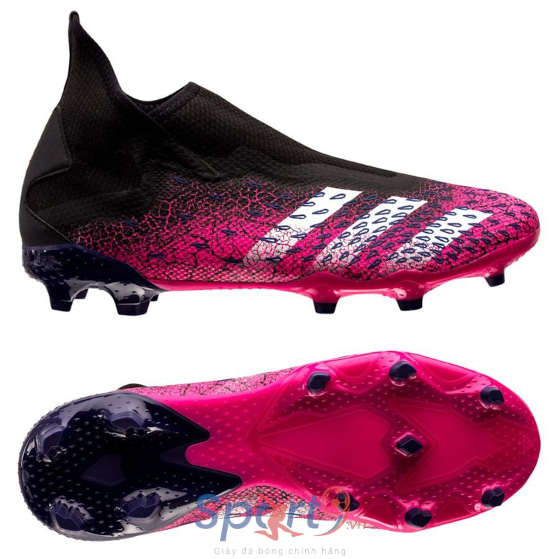 adidas Predator Freak .3 Laceless FG/AG Superspectral - Core Black/Footwear White/Shock Pink