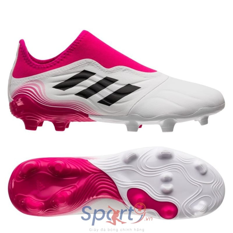 adidas Copa Sense .3 Laceless FG/AG Superspectral - Footwear White/Shock Pink