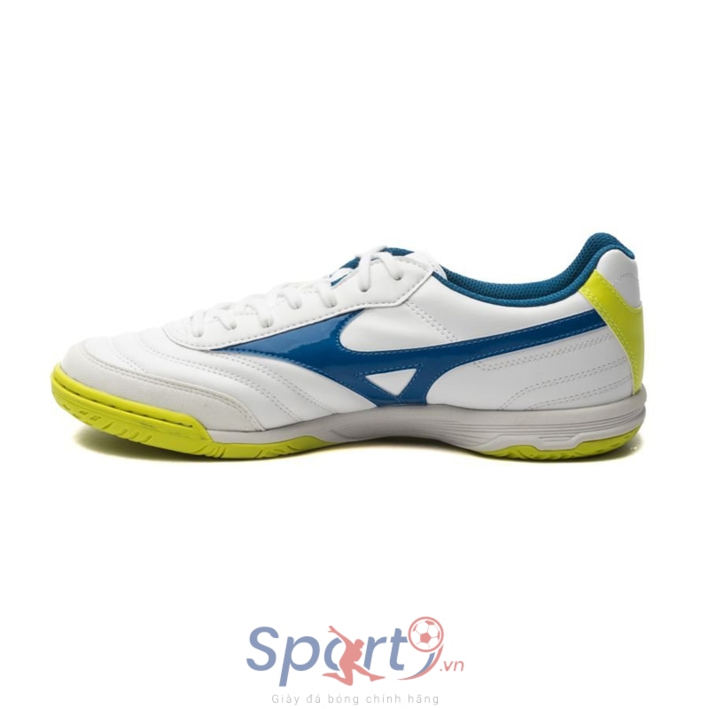 Mizuno Morelia Sala Classic IN - White/Mykonos Blue