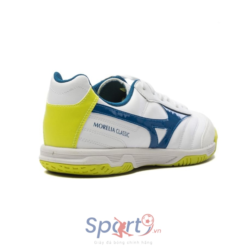 Mizuno Morelia Sala Classic IN - White/Mykonos Blue