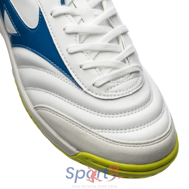Mizuno Morelia Sala Classic IN - White/Mykonos Blue