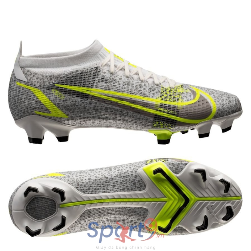 Nike Mercurial Vapor 14 Pro FG Silver Safari - White/Black/Metallic Silver/Volt