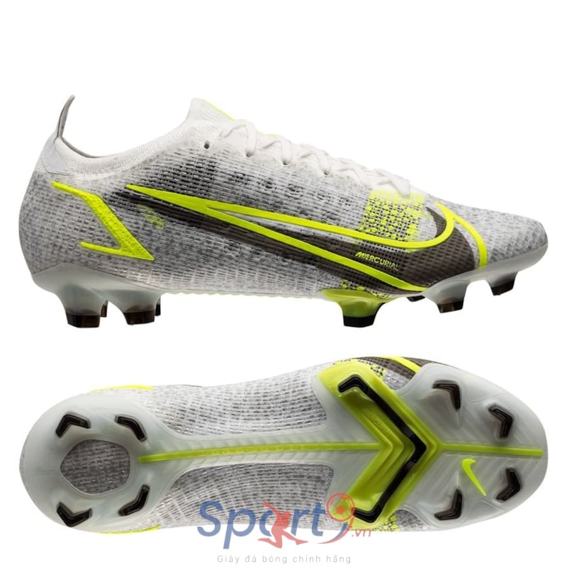 Nike Mercurial Vapor 14 Elite FG Silver Safari - White/Black/Metallic Silver/Volt