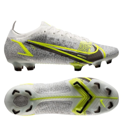 Nike Mercurial Vapor 14 Elite FG Silver Safari - White/Black/Metallic Silver/Volt