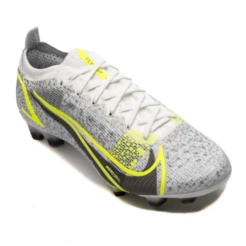 Nike Mercurial Vapor 14 Elite FG Silver Safari - White/Black/Metallic Silver/Volt