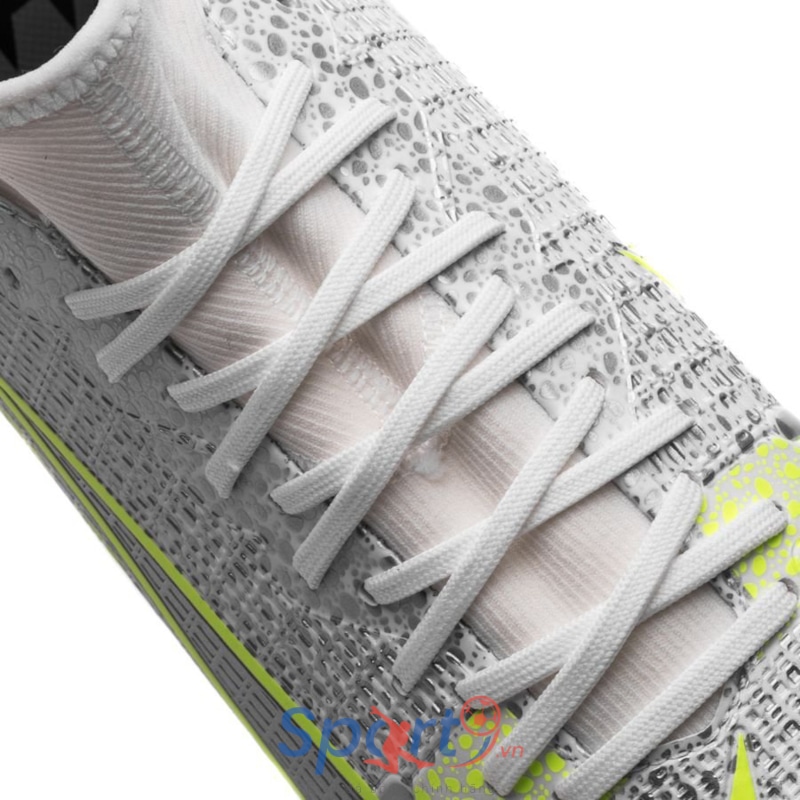 Nike Mercurial Superfly 8 Academy MG Silver Safari - White/Black/Metallic Silver/Volt