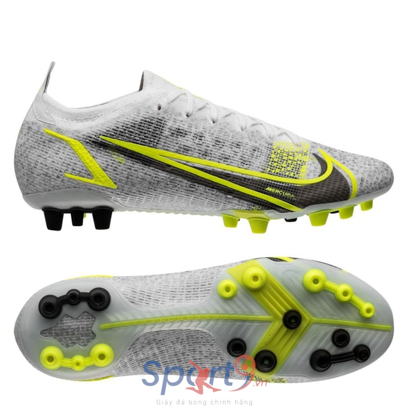 Nike Mercurial Vapor 14 Elite AG-PRO Silver Safari - White/Black/Metallic Silver/Volt