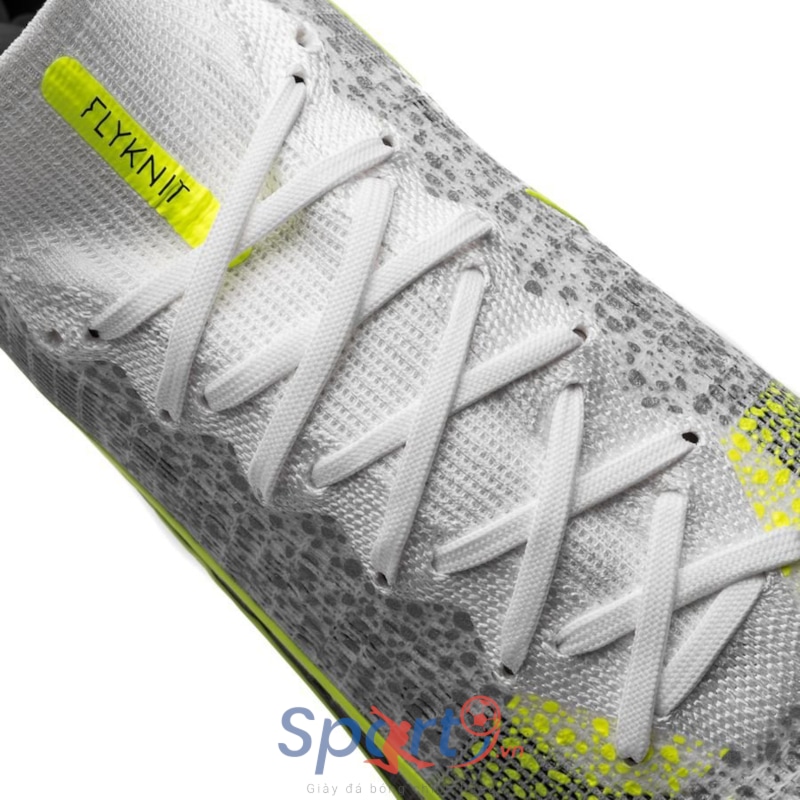 Nike Mercurial Superfly 8 Elite FG Silver Safari - White/Black/Metallic Silver/Volt
