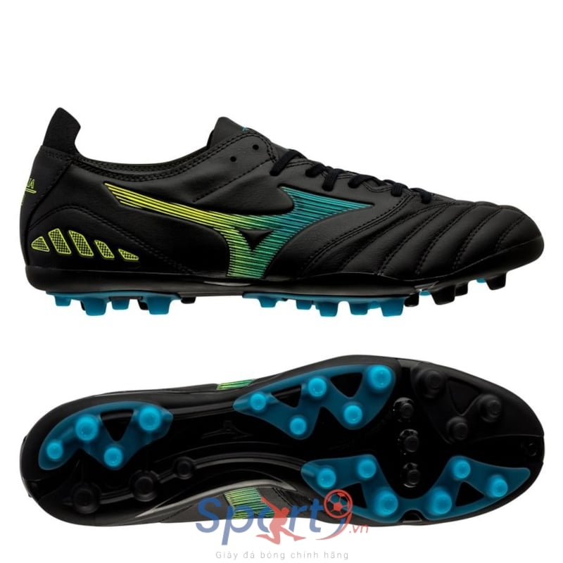 Mizuno Morelia Neo III Pro AG - Black/Blue Atoll