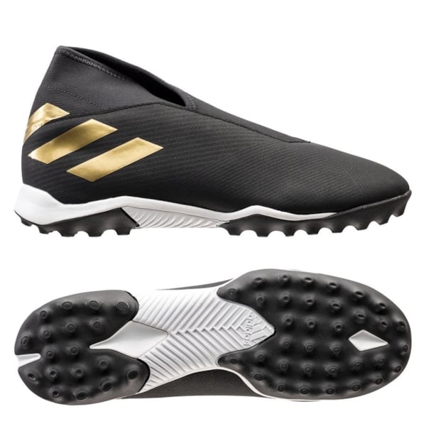 adidas Nemeziz Tango 19.3 TF Laceless Dark Motion - Core Black/Gold Metallic