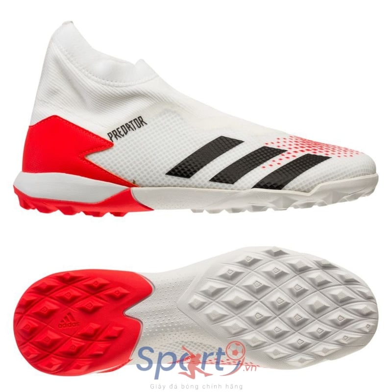 adidas Predator 20.3 Laceless TF Uniforia - Footwear White/Core Black/Pop