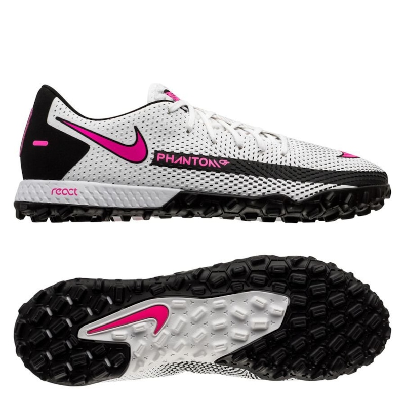 Nike Phantom GT React Pro TF Daybreak - White/Pink Blast/Black
