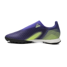 adidas X Ghosted .3 Laceless TF Precision To Blur - Energy Ink/Signal Green