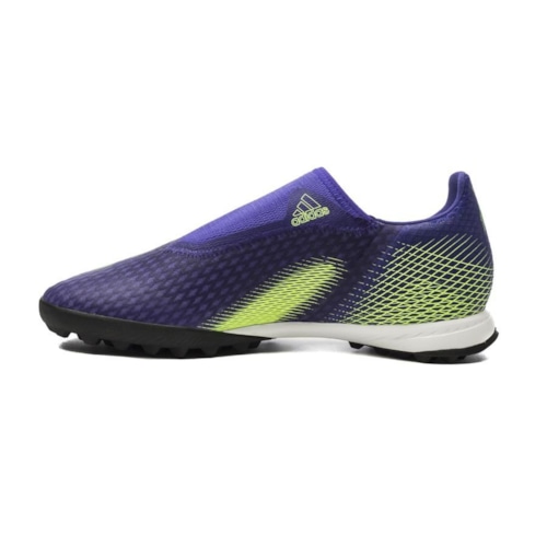 adidas X Ghosted .3 Laceless TF Precision To Blur - Energy Ink/Signal Green