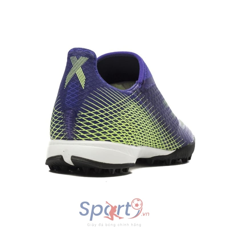 adidas X Ghosted .3 Laceless TF Precision To Blur - Energy Ink/Signal Green