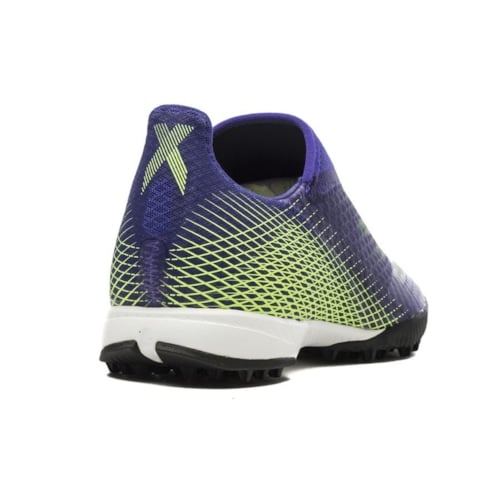 adidas X Ghosted .3 Laceless TF Precision To Blur - Energy Ink/Signal Green