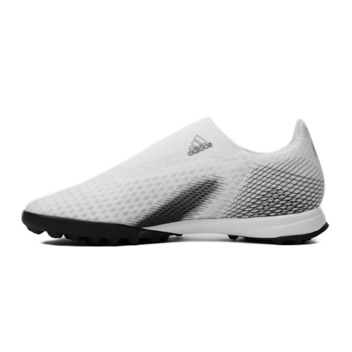 adidas X Ghosted .3 Laceless TF Inflight - Footwear White/Core Black/Silver Metallic