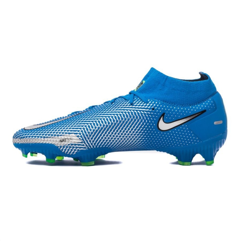 Nike Phantom GT Pro DF FG Spectrum - Photo Blue/Metallic Silver/Rage Green