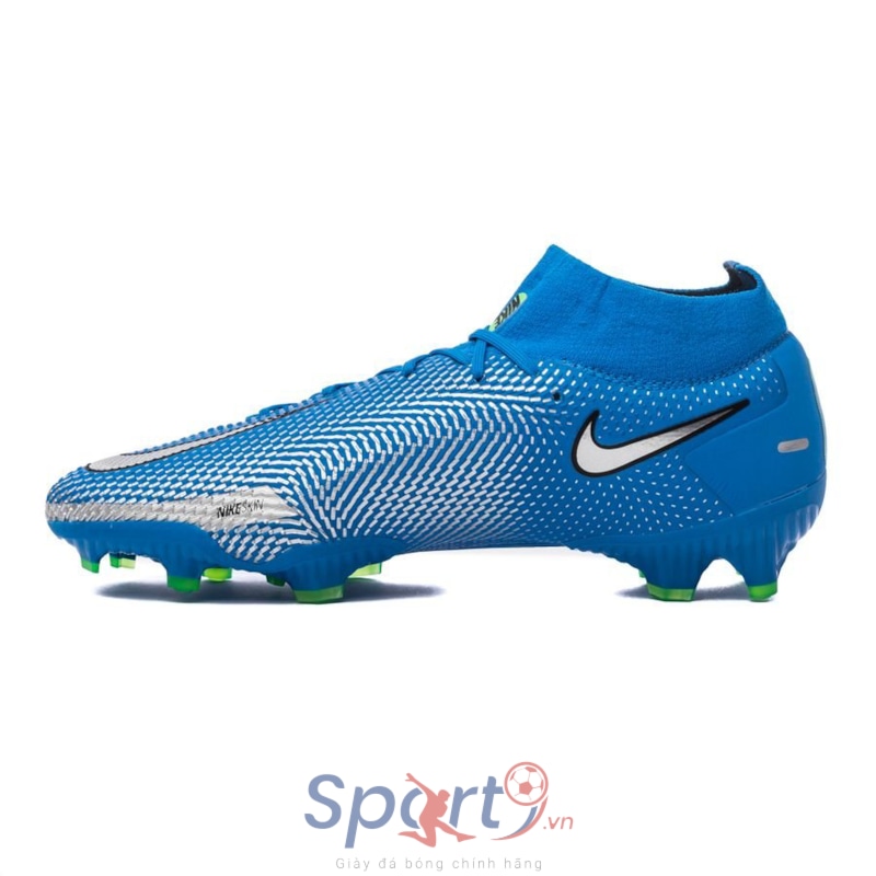 Nike Phantom GT Pro DF FG Spectrum - Photo Blue/Metallic Silver/Rage Green
