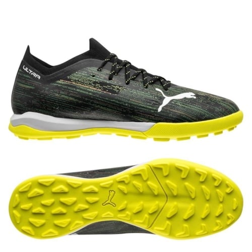 PUMA Ultra 1.2 Pro Cage TT Game On - PUMA Black/PUMA White/Yellow Alert