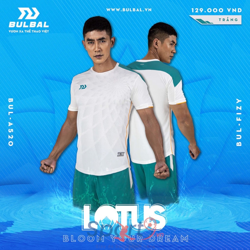 BỘ QUẦN ÁO BÓNG ĐÁ BULBAL LOTUS - TRẮNG