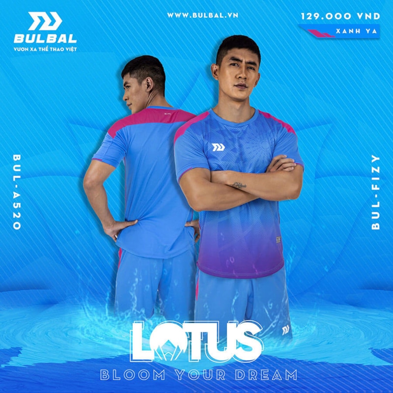 BỘ QUẦN ÁO BÓNG ĐÁ BULBAL LOTUS - XANH YA