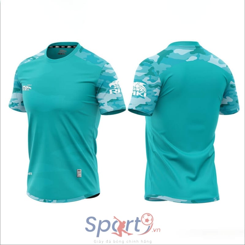 BỘ QUẦN ÁO BÓNG ĐÁ RIKI CAMOR - MÀU XANH NGỌC