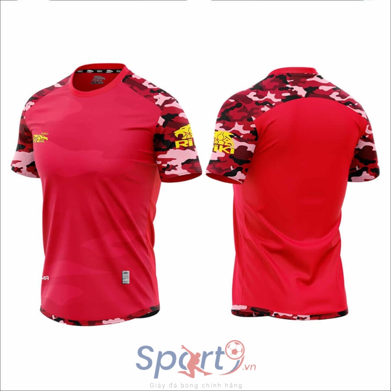 BỘ QUẦN ÁO BÓNG ĐÁ RIKI CAMOR - MÀU ĐỎ