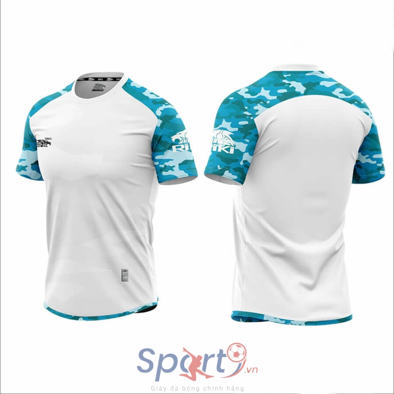 BỘ QUẦN ÁO BÓNG ĐÁ RIKI CAMOR - MÀU TRẮNG RÊU