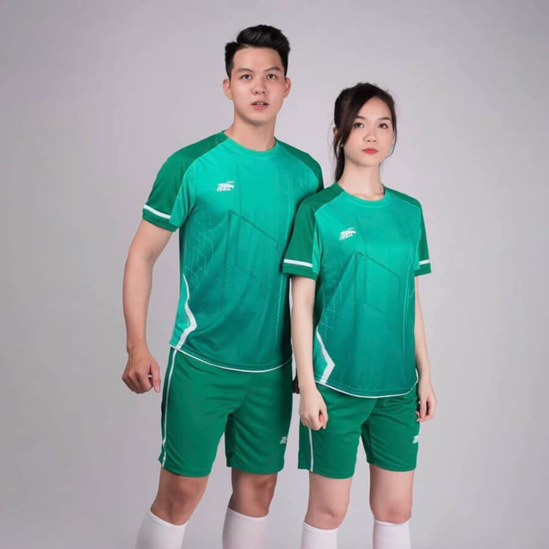 BỘ QUẦN ÁO BÓNG ĐÁ RIKI GEM - MÀU XANH NGỌC RÊU