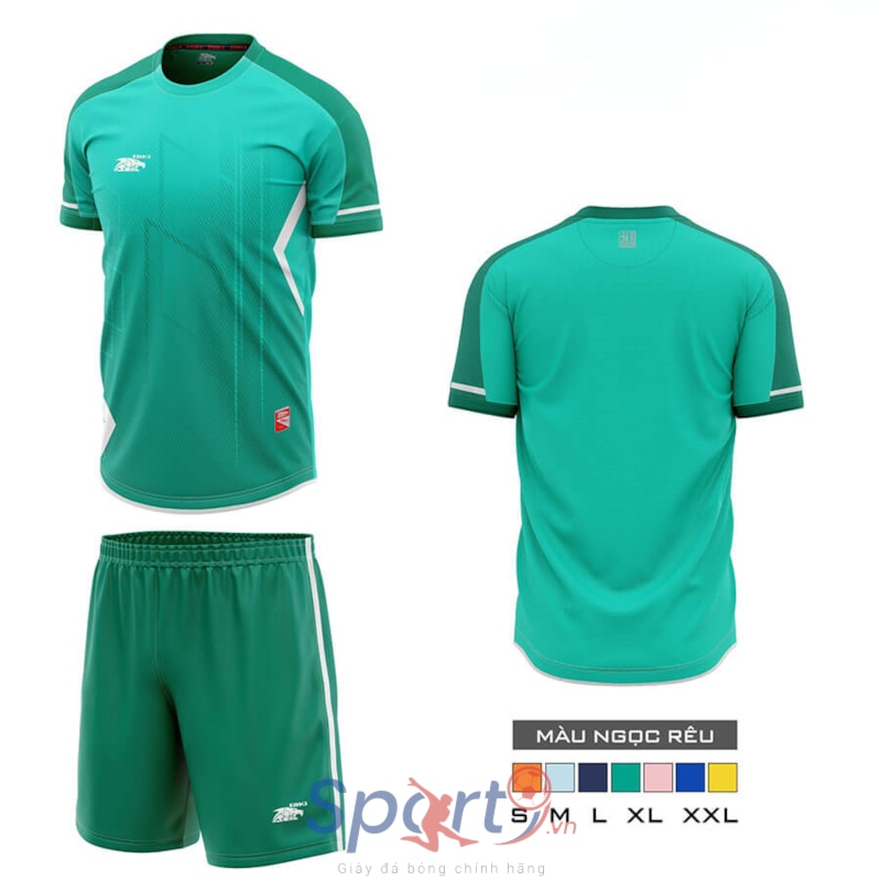 BỘ QUẦN ÁO BÓNG ĐÁ RIKI GEM - MÀU XANH NGỌC RÊU