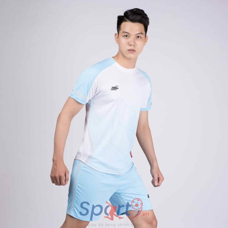 BỘ QUẦN ÁO BÓNG ĐÁ RIKI GEM - MÀU TRẮNG THIÊN THANH