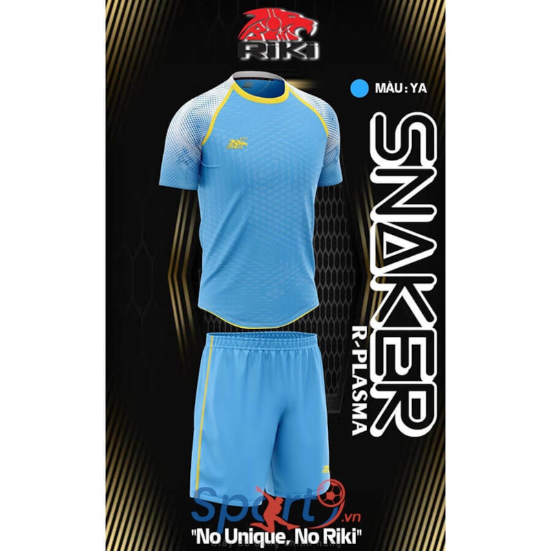 BỘ QUẦN ÁO BÓNG ĐÁ RIKI SNAKER - MÀU XANH YA