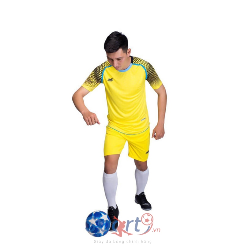 BỘ QUẦN ÁO BÓNG ĐÁ RIKI SNAKER - MÀU VÀNG